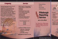 Brochure created listing all the services that PRS provided