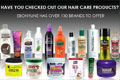 An ad uploaded to the Ebonyline Facebook fan page to promote various beauty products sold